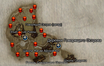 Карта мира: метки PK